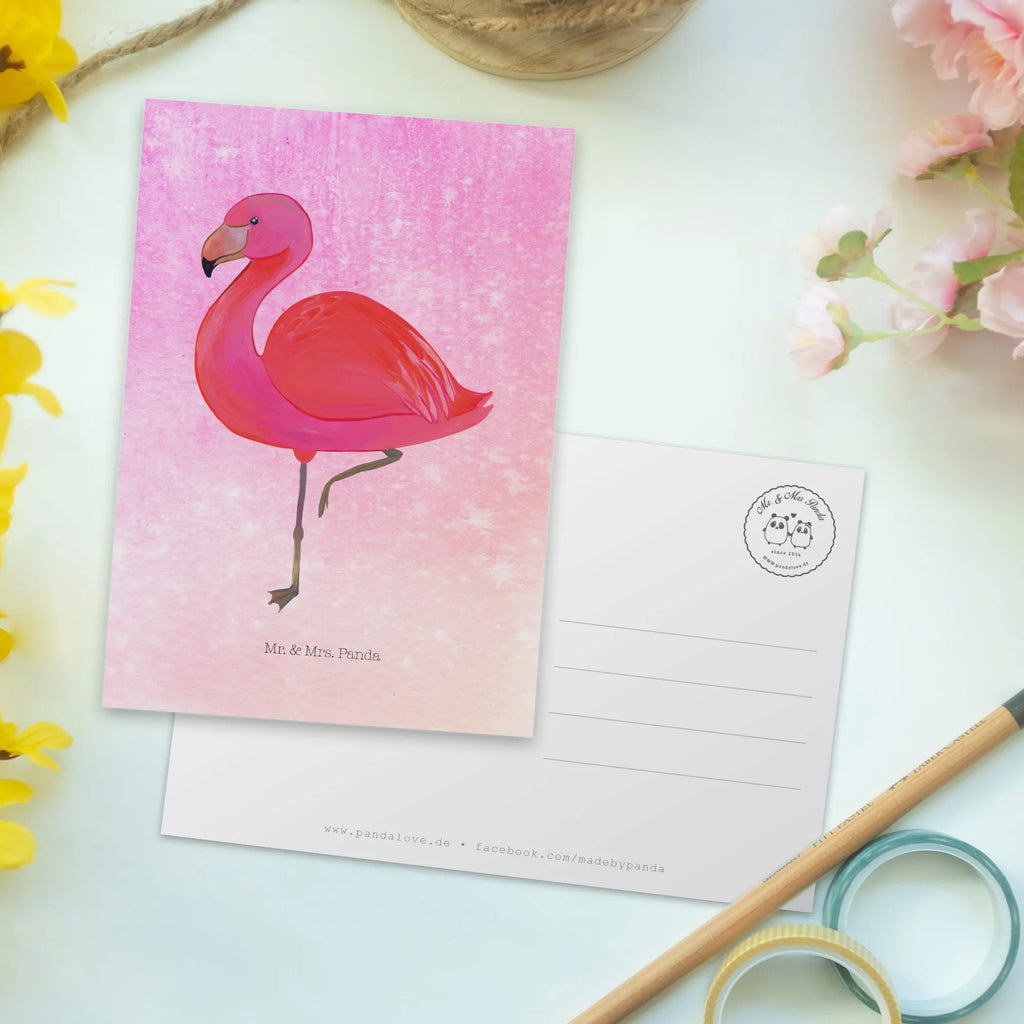 Postkarte Flamingo Classic Postkarte, Karte, Geschenkkarte, Grußkarte, Einladung, Ansichtskarte, Geburtstagskarte, Einladungskarte, Dankeskarte, Ansichtskarten, Einladung Geburtstag, Einladungskarten Geburtstag, Flamingo, Einzigartig, Selbstliebe, Stolz, ich, für mich, Spruch, Freundin, Freundinnen, Außenseiter, Sohn, Tochter, Geschwister