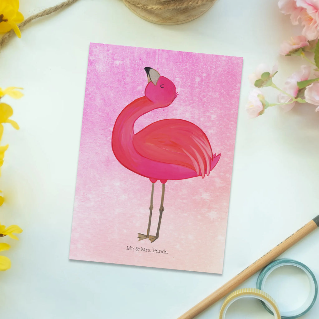 Postkarte Flamingo Stolz Postkarte, Karte, Geschenkkarte, Grußkarte, Einladung, Ansichtskarte, Geburtstagskarte, Einladungskarte, Dankeskarte, Ansichtskarten, Einladung Geburtstag, Einladungskarten Geburtstag, Flamingo, stolz, Freude, Selbstliebe, Selbstakzeptanz, Freundin, beste Freundin, Tochter, Mama, Schwester