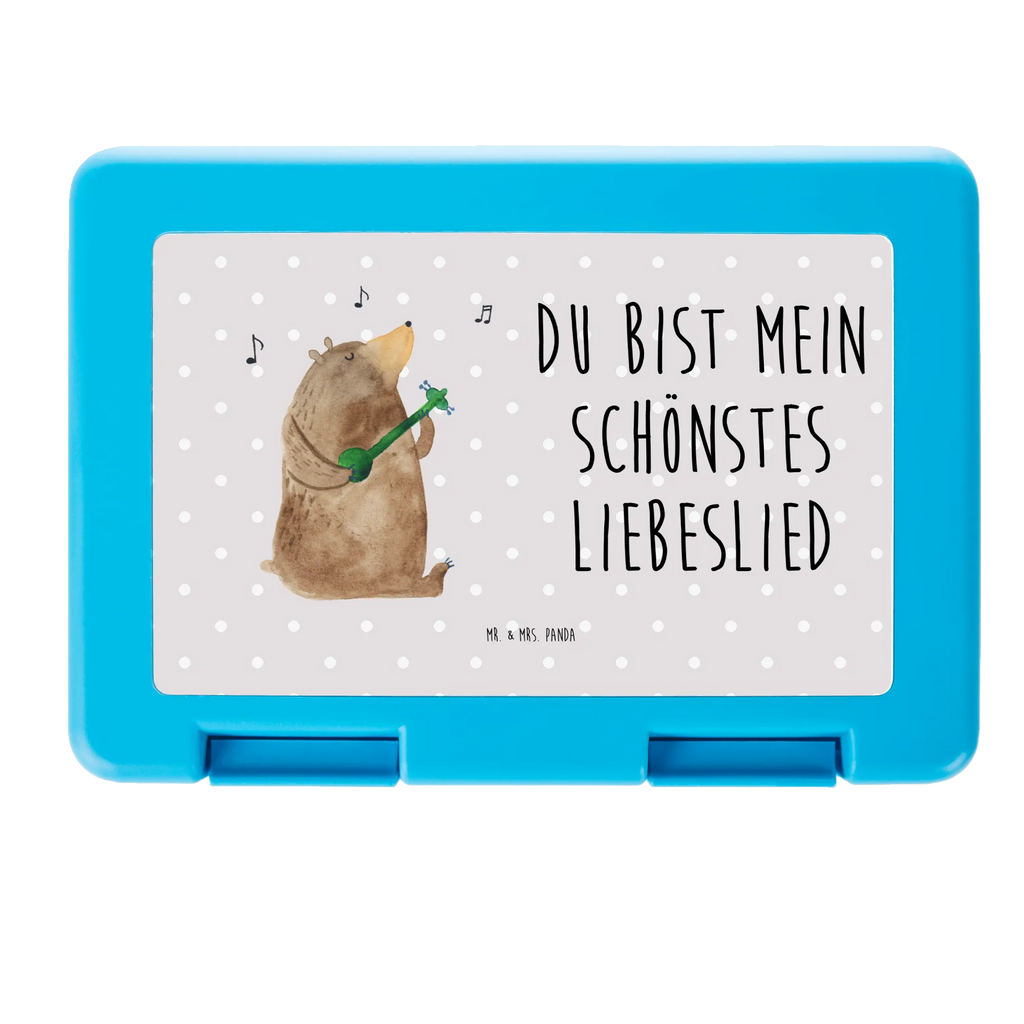 Brotdose Bär Lied Brotbox, Snackbox, Lunch box, Butterbrotdose, Brotzeitbox, Bär, Teddy, Teddybär, Bärchen, Bear, Liebeslied, Lied, Song, Valentinstag, Valentine, Geschenk, Partner, Liebe, Freundin, Frau, Herz, Spruch