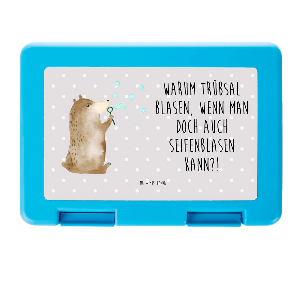 Brotdose Bär Seifenblasen Brotbox, Snackbox, Lunch box, Butterbrotdose, Brotzeitbox, Bär, Teddy, Teddybär, Seifenblasen Bär Lustig Sein Glücklich Traurig Happy