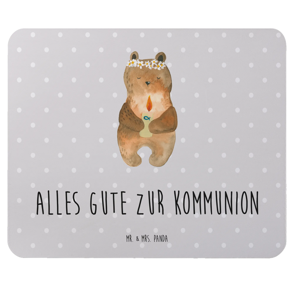 Mauspad Bär Kommunion Mousepad, Computer zubehör, Büroausstattung, PC Zubehör, Arbeitszimmer, Mauspad, Einzigartiges Mauspad, Designer Mauspad, Mausunterlage, Mauspad Büro, Bär, Teddy, Teddybär, Kommunion, Gottes Segen, Taufkerze, katholisch