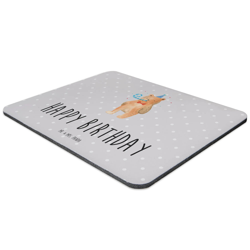 Mauspad Bär Geburtstag Mousepad, Computer zubehör, Büroausstattung, PC Zubehör, Arbeitszimmer, Mauspad, Einzigartiges Mauspad, Designer Mauspad, Mausunterlage, Mauspad Büro, Bär, Teddy, Teddybär, Happy Birthday, Alles Gute, Glückwunsch, Geburtstag