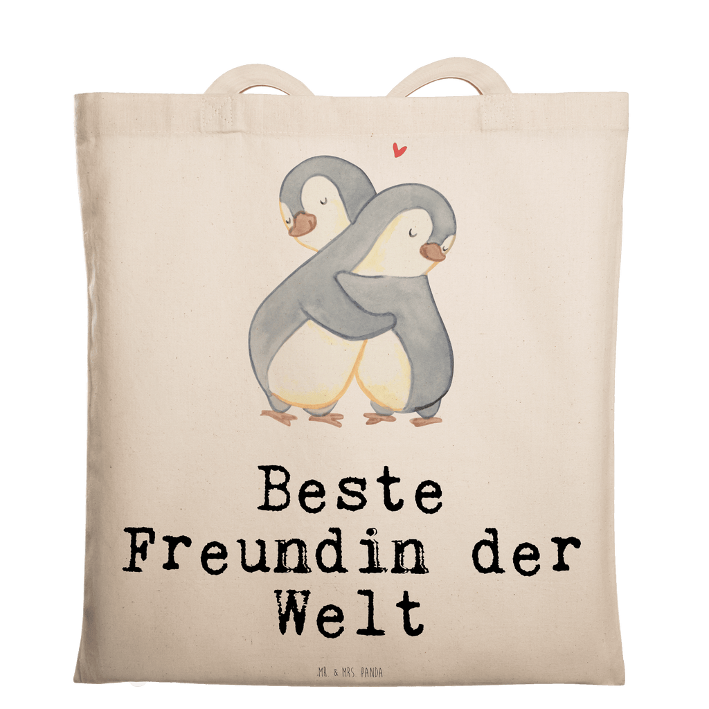 Tragetasche Pinguin Beste Freundin der Welt Beuteltasche, Beutel, Einkaufstasche, Jutebeutel, Stoffbeutel, Tasche, Shopper, Umhängetasche, Strandtasche, Schultertasche, Stofftasche, Tragetasche, Badetasche, Jutetasche, Einkaufstüte, Laptoptasche, für, Dankeschön, Geschenk, Schenken, Geburtstag, Geburtstagsgeschenk, Geschenkidee, Danke, Bedanken, Mitbringsel, Freude machen, Geschenktipp, Freundin, beste Freundin, Ehefrau, Frau, bae, bff, Freundinnen, Jahrestag, Freundschaft. Liebste, beste, Spruch