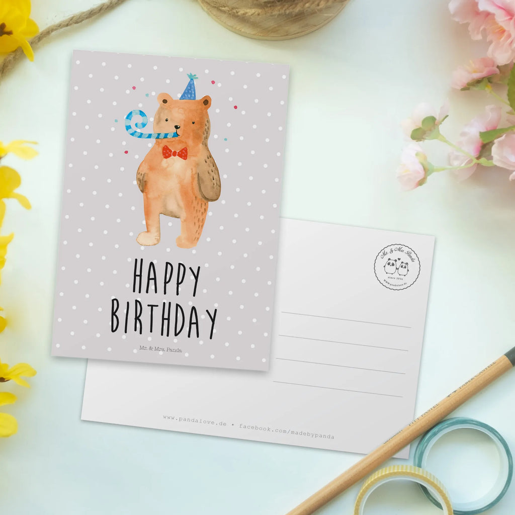 Postkarte Bär Geburtstag Postkarte, Karte, Geschenkkarte, Grußkarte, Einladung, Ansichtskarte, Geburtstagskarte, Einladungskarte, Dankeskarte, Ansichtskarten, Einladung Geburtstag, Einladungskarten Geburtstag, Bär, Teddy, Teddybär, Happy Birthday, Alles Gute, Glückwunsch, Geburtstag