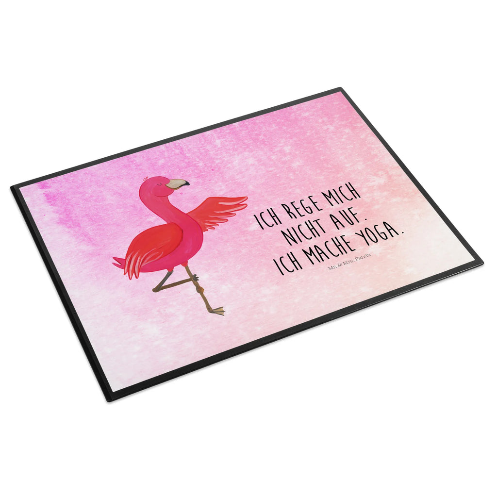 Schreibtischunterlage Flamingo Yoga Schreibunterlage, Schreibtischauflage, Bürobedarf, Büroartikel, Schreibwaren, Schreibtisch Unterlagen, Schreibtischunterlage Groß, Flamingo, Vogel, Yoga, Namaste, Achtsamkeit, Yoga-Übung, Entspannung, Ärger, Aufregen, Tiefenentspannung