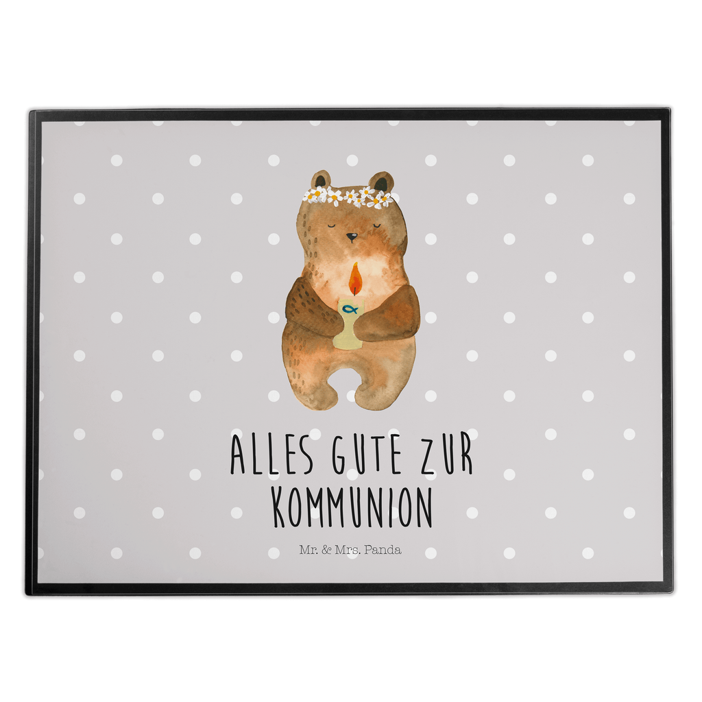 Schreibtischunterlage Bär Kommunion Schreibunterlage, Schreibtischauflage, Bürobedarf, Büroartikel, Schreibwaren, Schreibtisch Unterlagen, Schreibtischunterlage Groß, Bär, Teddy, Teddybär, Kommunion, Gottes Segen, Taufkerze, katholisch