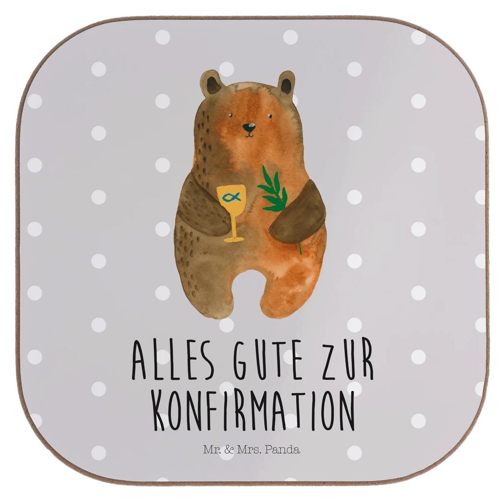 Quadratische Untersetzer Konfirmation-Bär Untersetzer, Bierdeckel, Glasuntersetzer, Untersetzer Gläser, Getränkeuntersetzer, Untersetzer aus Holz, Untersetzer für Gläser, Korkuntersetzer, Untersetzer Holz, Holzuntersetzer, Tassen Untersetzer, Untersetzer Design, Bär, Teddy, Teddybär, Konfirmation, Kirche, evangelisch, Gottesdienst