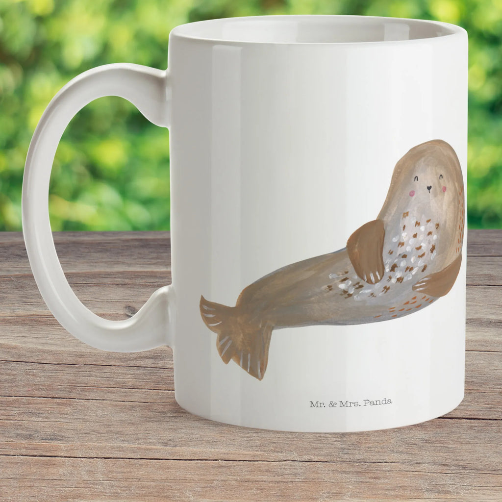 Kindertasse Robbe Lachen Kindertasse, Kinder Tasse, Kunststoff Tasse, Kindergarten Tasse, Trinkbecher, Camping Becher, Kaffeetasse, Kunststoffbecher, Kindergartenbecher, Outdoorgeschirr, Kunststoffgeschirr, Reisebecher, Reisetasse, Kinderbecher, Bruchfeste Tasse, Bruchsichere Tasse, Plastik Tasse, Plastiktasse, Tiermotive, Gute Laune, lustige Sprüche, Tiere, Robbe, Robben, Seehund, Strand, Meerestier, Ostsee, Nordsee