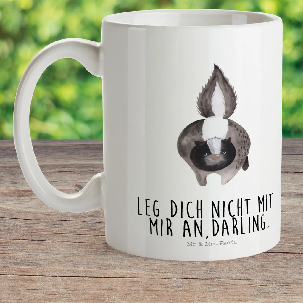 Kindertasse Stinktier Angriff Kindertasse, Kinder Tasse, Kunststoff Tasse, Kindergarten Tasse, Trinkbecher, Camping Becher, Kaffeetasse, Kunststoffbecher, Kindergartenbecher, Outdoorgeschirr, Kunststoffgeschirr, Reisebecher, Reisetasse, Kinderbecher, Bruchfeste Tasse, Bruchsichere Tasse, Plastik Tasse, Plastiktasse, Stinktier, Skunk, Wildtier, Raubtier, Stinker, Stinki, wütend, Drohung