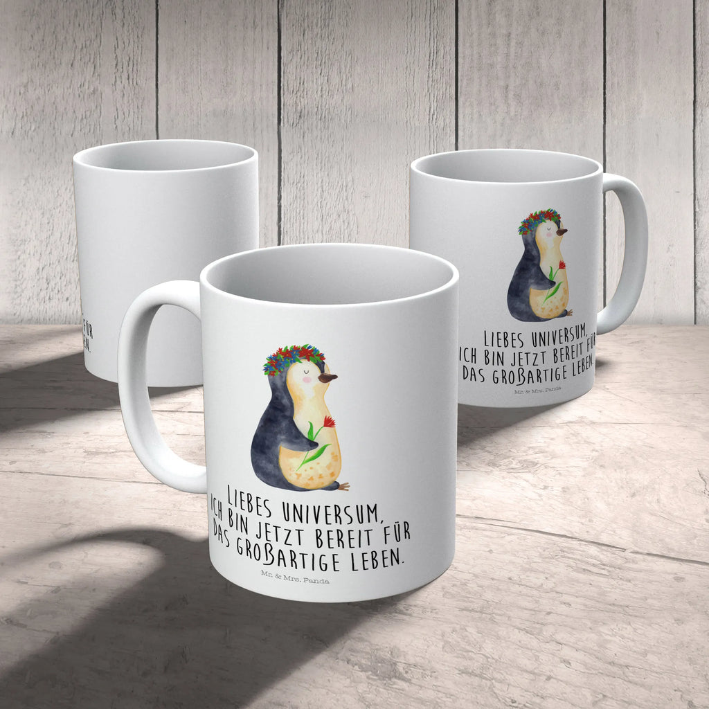 Kindertasse Pinguin Blumenkranz Kindertasse, Kinder Tasse, Kunststoff Tasse, Kindergarten Tasse, Trinkbecher, Camping Becher, Kaffeetasse, Kunststoffbecher, Kindergartenbecher, Outdoorgeschirr, Kunststoffgeschirr, Reisebecher, Reisetasse, Kinderbecher, Bruchfeste Tasse, Bruchsichere Tasse, Plastik Tasse, Plastiktasse, Pinguin, Pinguine, Blumenkranz, Universum, Leben, Wünsche, Ziele, Lebensziele, Motivation, Lebenslust, Liebeskummer, Geschenkidee