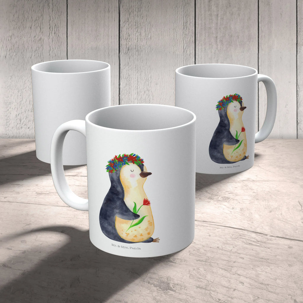 Kindertasse Pinguin Blumenkranz Kindertasse, Kinder Tasse, Kunststoff Tasse, Kindergarten Tasse, Trinkbecher, Camping Becher, Kaffeetasse, Kunststoffbecher, Kindergartenbecher, Outdoorgeschirr, Kunststoffgeschirr, Reisebecher, Reisetasse, Kinderbecher, Bruchfeste Tasse, Bruchsichere Tasse, Plastik Tasse, Plastiktasse, Pinguin, Pinguine, Blumenkranz, Universum, Leben, Wünsche, Ziele, Lebensziele, Motivation, Lebenslust, Liebeskummer, Geschenkidee