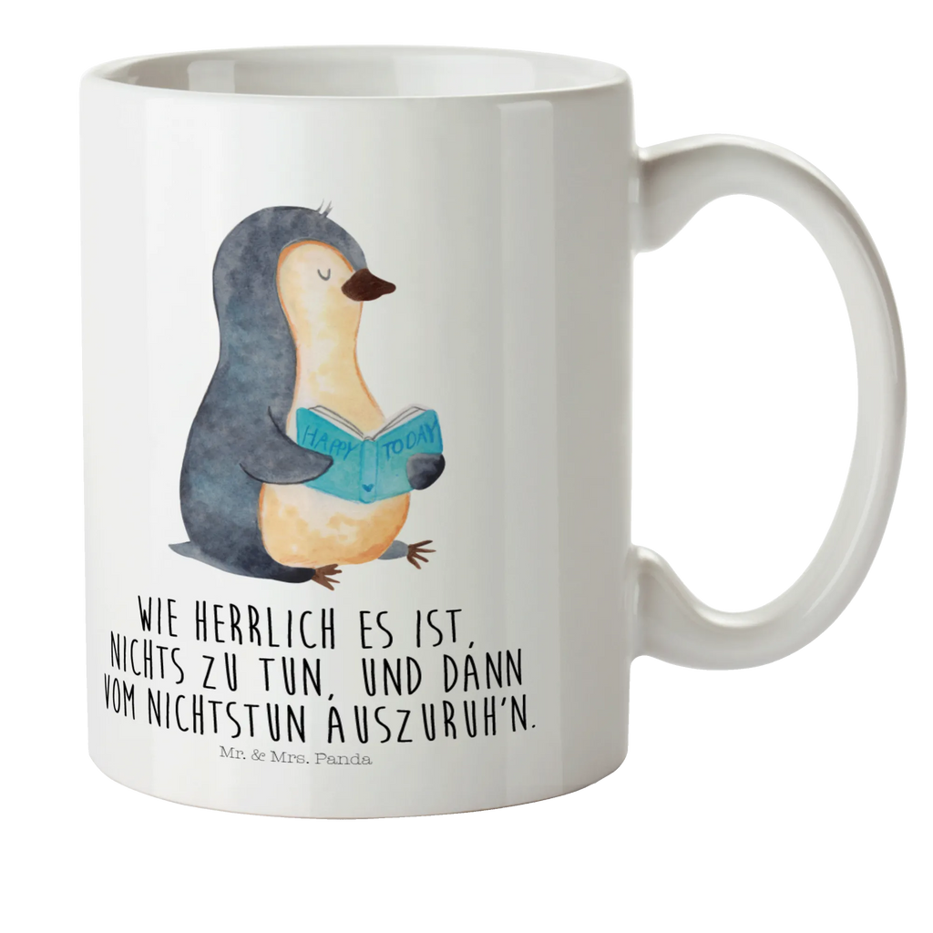 Kindertasse Pinguin Buch Kindertasse, Kinder Tasse, Kunststoff Tasse, Kindergarten Tasse, Trinkbecher, Camping Becher, Kaffeetasse, Kunststoffbecher, Kindergartenbecher, Outdoorgeschirr, Kunststoffgeschirr, Reisebecher, Reisetasse, Kinderbecher, Bruchfeste Tasse, Bruchsichere Tasse, Plastik Tasse, Plastiktasse, Pinguin, Pinguine, Buch, Lesen, Bücherwurm, Nichtstun, Faulenzen, Ferien, Urlaub, Freizeit