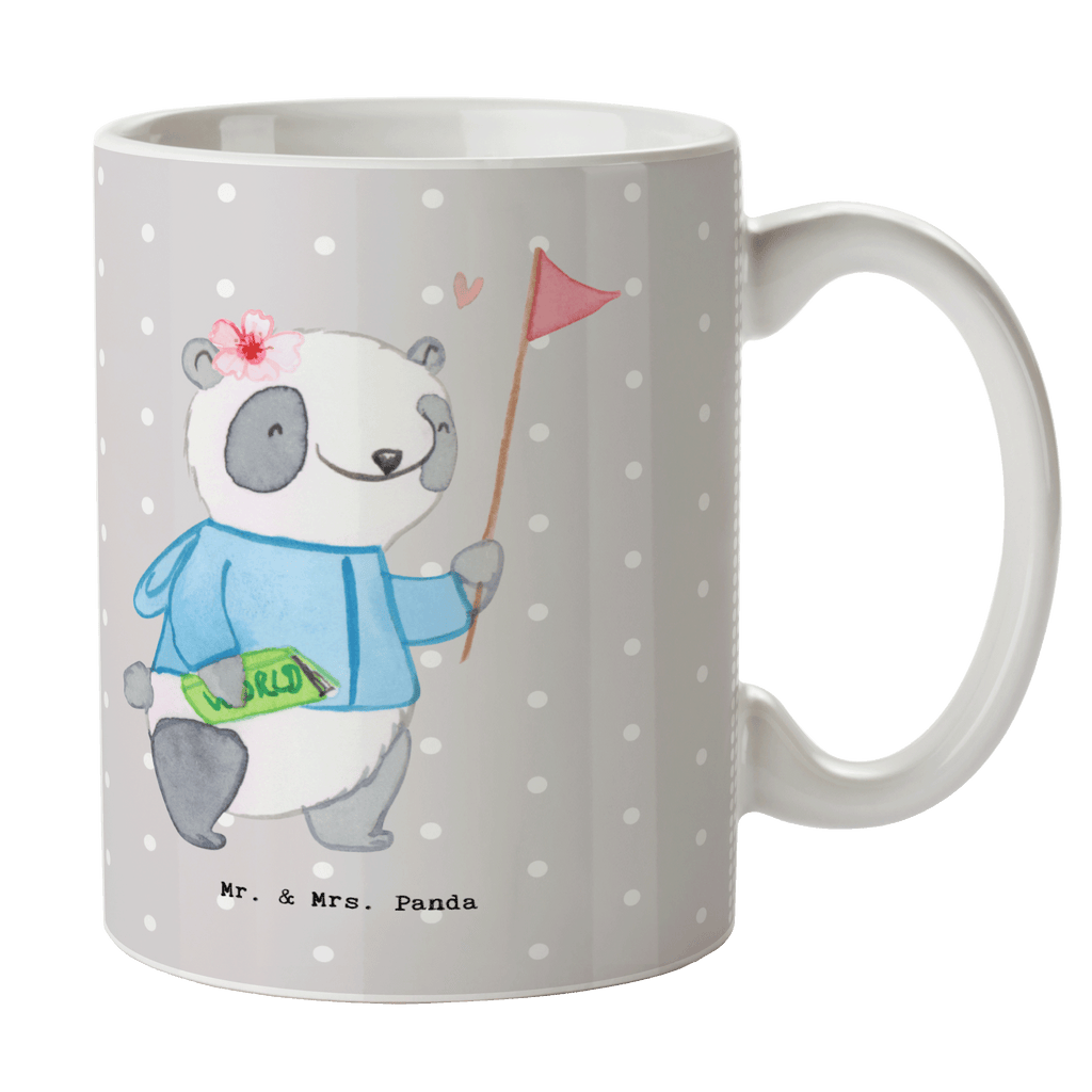 Tasse Reiseleiterin mit Herz Tasse, Kaffeetasse, Teetasse, Becher, Kaffeebecher, Teebecher, Keramiktasse, Porzellantasse, Büro Tasse, Geschenk Tasse, Tasse Sprüche, Tasse Motive, Kaffeetassen, Tasse bedrucken, Designer Tasse, Cappuccino Tassen, Schöne Teetassen, Beruf, Ausbildung, Jubiläum, Abschied, Rente, Kollege, Kollegin, Geschenk, Schenken, Arbeitskollege, Mitarbeiter, Firma, Danke, Dankeschön