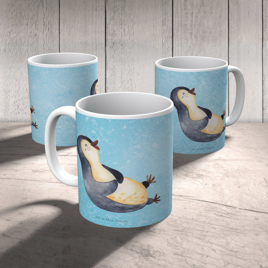 Tasse Pinguin Lachen Tasse, Kaffeetasse, Teetasse, Becher, Kaffeebecher, Teebecher, Keramiktasse, Porzellantasse, Büro Tasse, Geschenk Tasse, Tasse Sprüche, Tasse Motive, Kaffeetassen, Tasse bedrucken, Designer Tasse, Cappuccino Tassen, Schöne Teetassen, Pinguin, Pinguine, lustiger Spruch, Optimismus, Fröhlich, Lachen, Humor, Fröhlichkeit