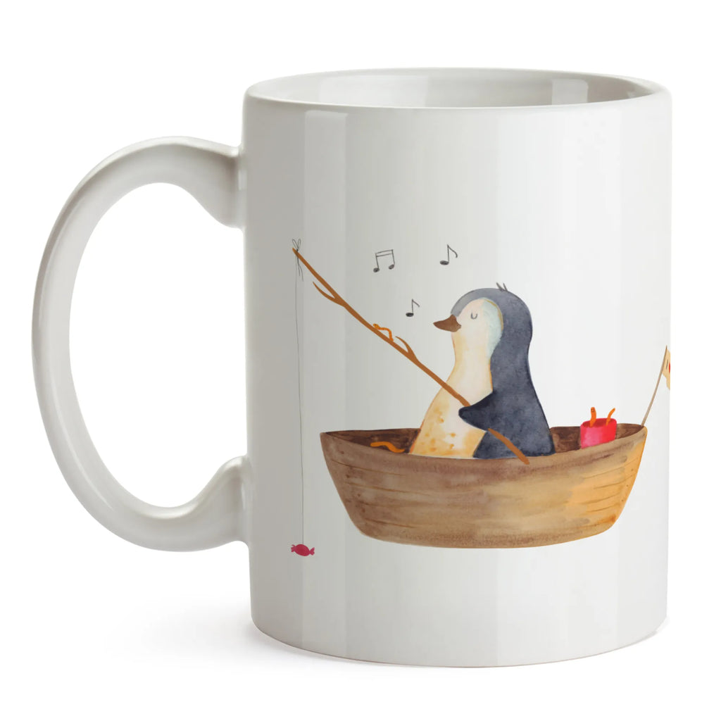 Tasse Pinguin Angelboot Tasse, Kaffeetasse, Teetasse, Becher, Kaffeebecher, Teebecher, Keramiktasse, Porzellantasse, Büro Tasse, Geschenk Tasse, Tasse Sprüche, Tasse Motive, Kaffeetassen, Tasse bedrucken, Designer Tasse, Cappuccino Tassen, Schöne Teetassen, Pinguin, Pinguine, Angeln, Boot, Angelboot, Lebenslust, Leben, genießen, Motivation, Neustart, Neuanfang, Trennung, Scheidung, Geschenkidee Liebeskummer