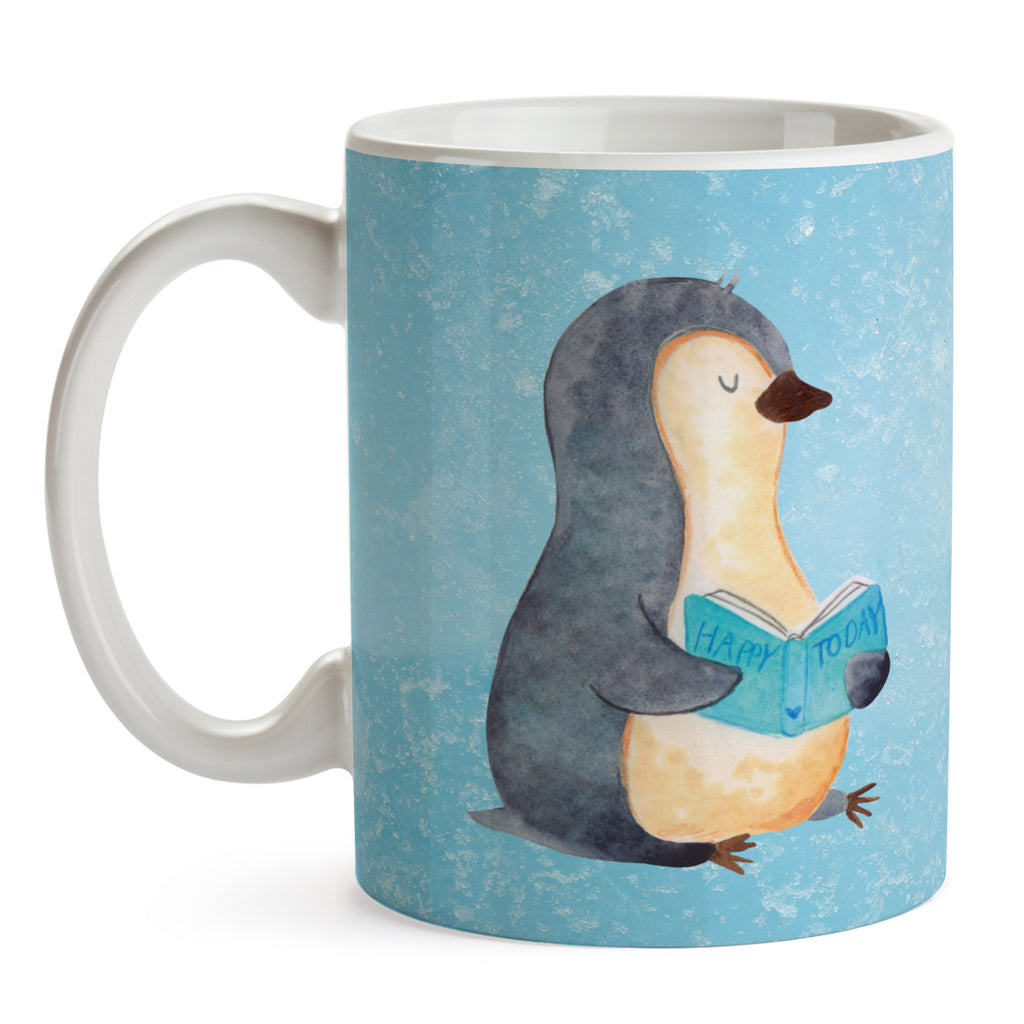 Tasse Pinguin Buch Tasse, Kaffeetasse, Teetasse, Becher, Kaffeebecher, Teebecher, Keramiktasse, Porzellantasse, Büro Tasse, Geschenk Tasse, Tasse Sprüche, Tasse Motive, Kaffeetassen, Tasse bedrucken, Designer Tasse, Cappuccino Tassen, Schöne Teetassen, Pinguin, Pinguine, Buch, Lesen, Bücherwurm, Nichtstun, Faulenzen, Ferien, Urlaub, Freizeit