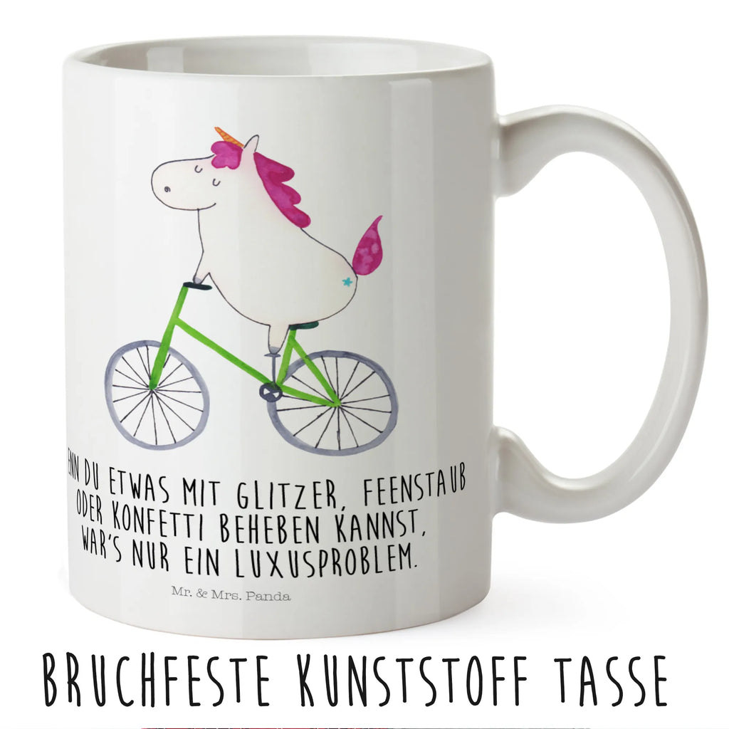 Kindertasse Einhorn Radfahrer Kindertasse, Kinder Tasse, Kunststoff Tasse, Kindergarten Tasse, Trinkbecher, Camping Becher, Kaffeetasse, Kunststoffbecher, Kindergartenbecher, Outdoorgeschirr, Kunststoffgeschirr, Reisebecher, Reisetasse, Kinderbecher, Bruchfeste Tasse, Bruchsichere Tasse, Plastik Tasse, Plastiktasse, Einhorn, Einhörner, Einhorn Deko, Pegasus, Unicorn, Radfahren, Radfahrer, Rad, Bike, Feenstaub, Konfetti, Luxusproblem, Kummer, Liebeskummer