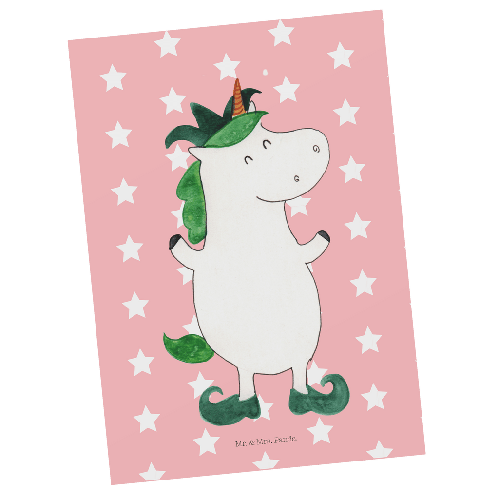 Postkarte Einhorn Joker Postkarte, Karte, Geschenkkarte, Grußkarte, Einladung, Ansichtskarte, Geburtstagskarte, Einladungskarte, Dankeskarte, Ansichtskarten, Einladung Geburtstag, Einladungskarten Geburtstag, Einhorn, Einhörner, Einhorn Deko, Pegasus, Unicorn, Hofnarr, Kasper, Gaukler, Mittelalter