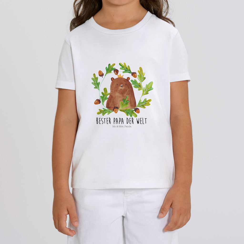 Organic Kinder T-Shirt Bär König Kinder T-Shirt, Kinder T-Shirt Mädchen, Kinder T-Shirt Jungen, Bär, Teddy, Teddybär, Papa, Papa Bär, bester Vater, bester Papa, weltbester Papa, Vatertag, Vater, Dad, Daddy, Papi