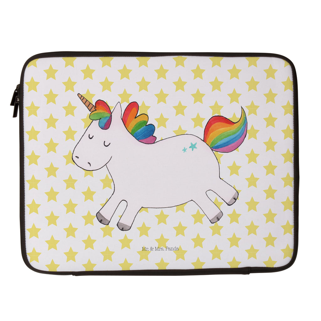 Notebook Tasche Einhorn Happy Notebook Tasche, Laptop, Computertasche, Tasche, Notebook-Tasche, Notebook-Reisehülle, Notebook Schutz, Einhorn, Einhörner, Einhorn Deko, Pegasus, Unicorn, glücklich, fröhlich, Spaß, Freude, Lebensfreude, witzig, spannend, Lächeln, Lachen