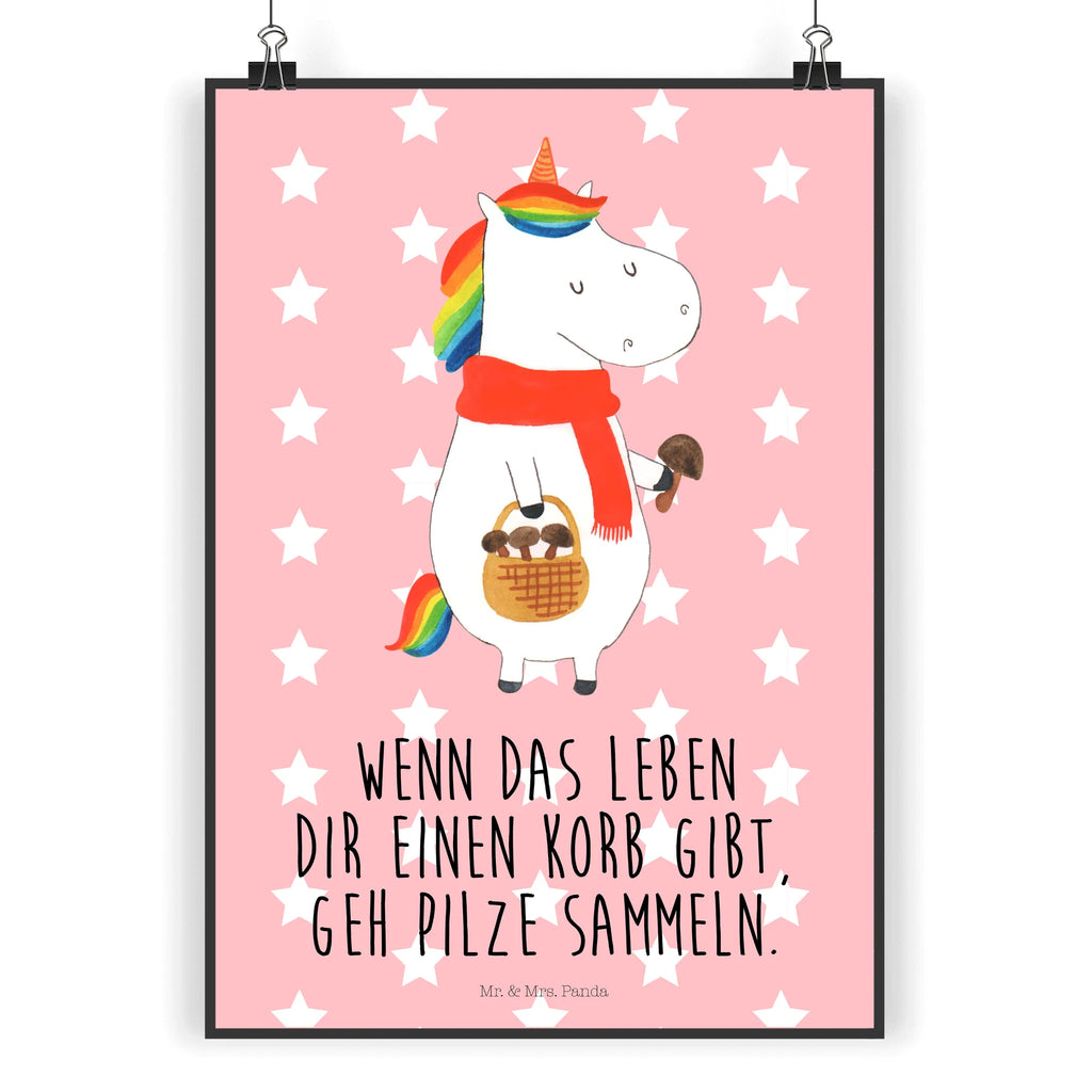 Poster Einhorn Pilz Poster, Wandposter, Bild, Wanddeko, Küchenposter, Kinderposter, Wanddeko Bild, Raumdekoration, Wanddekoration, Handgemaltes Poster, Mr. & Mrs. Panda Poster, Designposter, Kunstdruck, Posterdruck, Einhorn, Einhörner, Einhorn Deko, Unicorn, Pilze, Pilzsammler, Motivation, Spruch, Liebeskummer