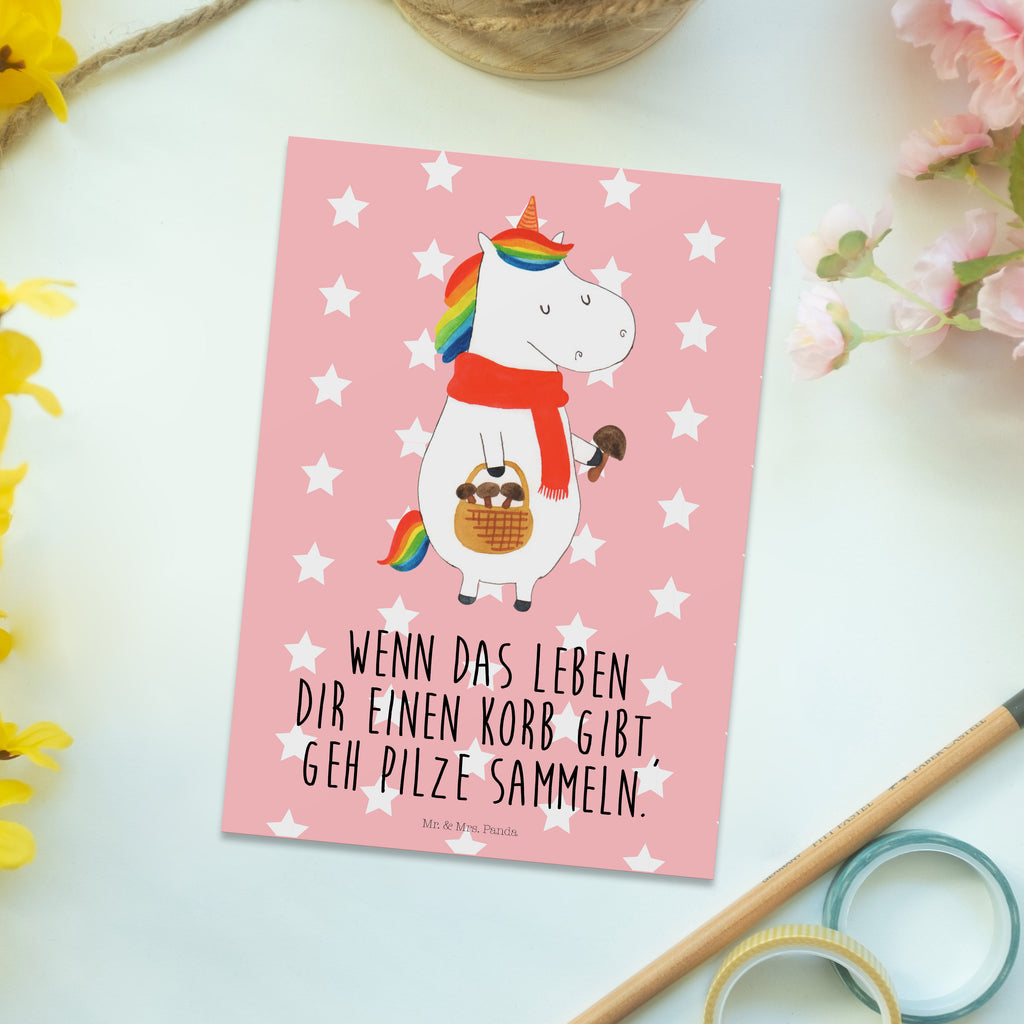 Postkarte Einhorn Pilz Postkarte, Karte, Geschenkkarte, Grußkarte, Einladung, Ansichtskarte, Geburtstagskarte, Einladungskarte, Dankeskarte, Ansichtskarten, Einladung Geburtstag, Einladungskarten Geburtstag, Einhorn, Einhörner, Einhorn Deko, Pegasus, Unicorn, Pilze, Pilzsammler, Motivation, Spruch, Liebeskummer