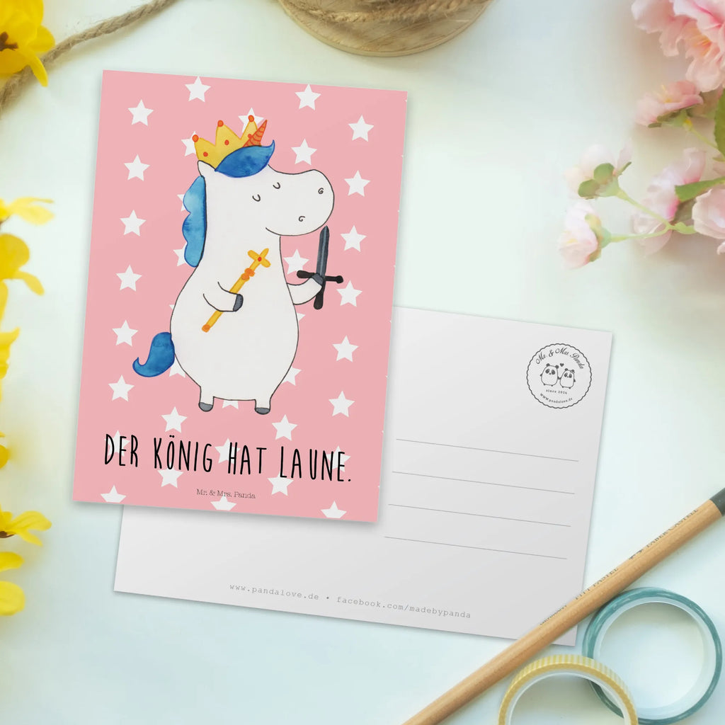 Postkarte Einhorn König mit Schwert Postkarte, Karte, Geschenkkarte, Grußkarte, Einladung, Ansichtskarte, Geburtstagskarte, Einladungskarte, Dankeskarte, Ansichtskarten, Einladung Geburtstag, Einladungskarten Geburtstag, Einhorn, Einhörner, Einhorn Deko, Pegasus, Unicorn, König, Ritter, Mittelalter