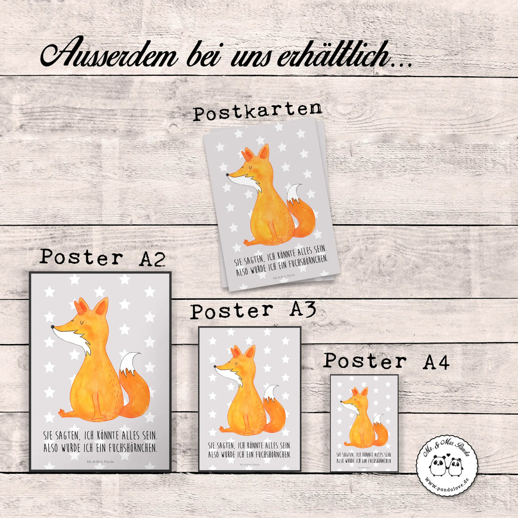 Poster Einhorn Fuchs Poster, Wandposter, Bild, Wanddeko, Küchenposter, Kinderposter, Wanddeko Bild, Raumdekoration, Wanddekoration, Handgemaltes Poster, Mr. & Mrs. Panda Poster, Designposter, Kunstdruck, Posterdruck, Einhorn, Einhörner, Einhorn Deko, Unicorn, Fuchs, Unicorns, Fuchshörnchen, Fuchshorn, Foxycorn, Füchse