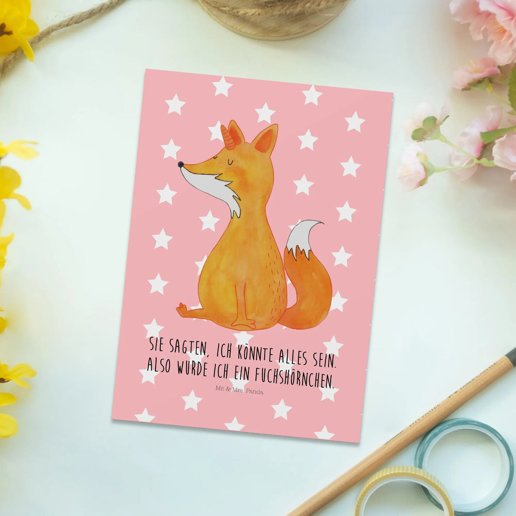 Postkarte Einhorn Fuchs Postkarte, Karte, Geschenkkarte, Grußkarte, Einladung, Ansichtskarte, Geburtstagskarte, Einladungskarte, Dankeskarte, Ansichtskarten, Einladung Geburtstag, Einladungskarten Geburtstag, Einhorn, Einhörner, Einhorn Deko, Pegasus, Unicorn, Fuchs, Unicorns, Fuchshörnchen, Fuchshorn, Foxycorn, Füchse