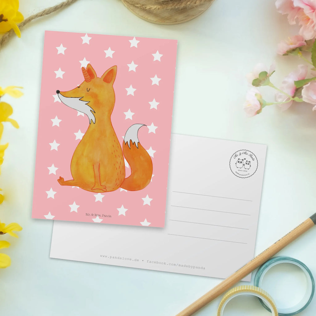 Postkarte Fuchshörnchen Postkarte, Karte, Geschenkkarte, Grußkarte, Einladung, Ansichtskarte, Geburtstagskarte, Einladungskarte, Dankeskarte, Ansichtskarten, Einladung Geburtstag, Einladungskarten Geburtstag, Einhorn, Einhörner, Einhorn Deko, Pegasus, Unicorn, Fuchs, Unicorns, Fuchshörnchen, Fuchshorn, Foxycorn, Füchse