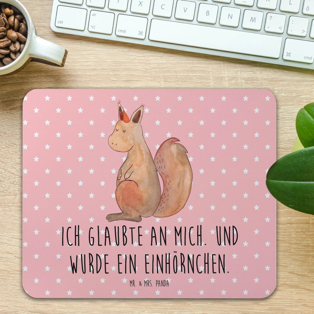 Mauspad Einhörnchen Glaube Mousepad, Computer zubehör, Büroausstattung, PC Zubehör, Arbeitszimmer, Mauspad, Einzigartiges Mauspad, Designer Mauspad, Mausunterlage, Mauspad Büro, Einhorn, Einhörner, Einhorn Deko, Pegasus, Unicorn, Einhörnchen, Eichhörnchen, Eichhorn