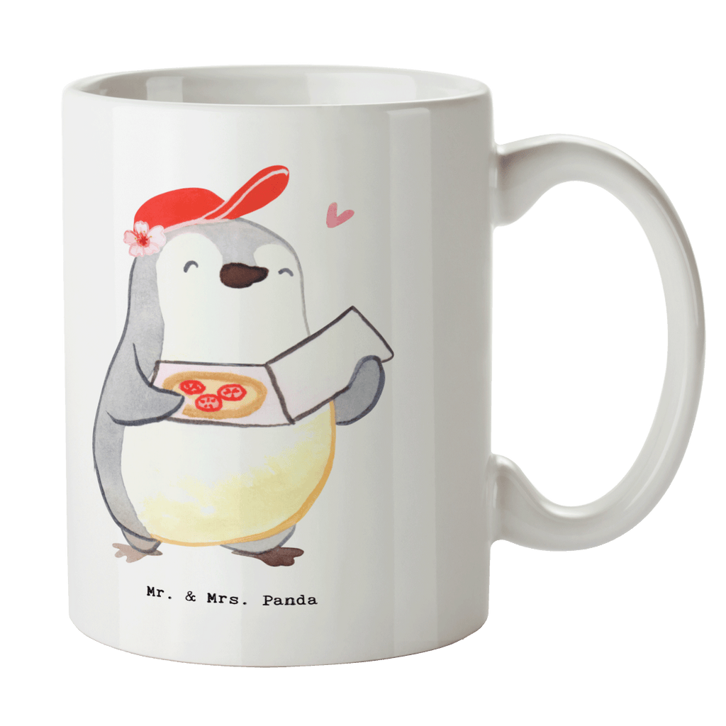 Tasse Pizzabäckerin mit Herz Tasse, Kaffeetasse, Teetasse, Becher, Kaffeebecher, Teebecher, Keramiktasse, Porzellantasse, Büro Tasse, Geschenk Tasse, Tasse Sprüche, Tasse Motive, Kaffeetassen, Tasse bedrucken, Designer Tasse, Cappuccino Tassen, Schöne Teetassen, Beruf, Ausbildung, Jubiläum, Abschied, Rente, Kollege, Kollegin, Geschenk, Schenken, Arbeitskollege, Mitarbeiter, Firma, Danke, Dankeschön, Lieferdienstmitarbeiterin, Pizzabäckerin, Pizzabotin, Pizzabringdienst, Lieferbringdienst