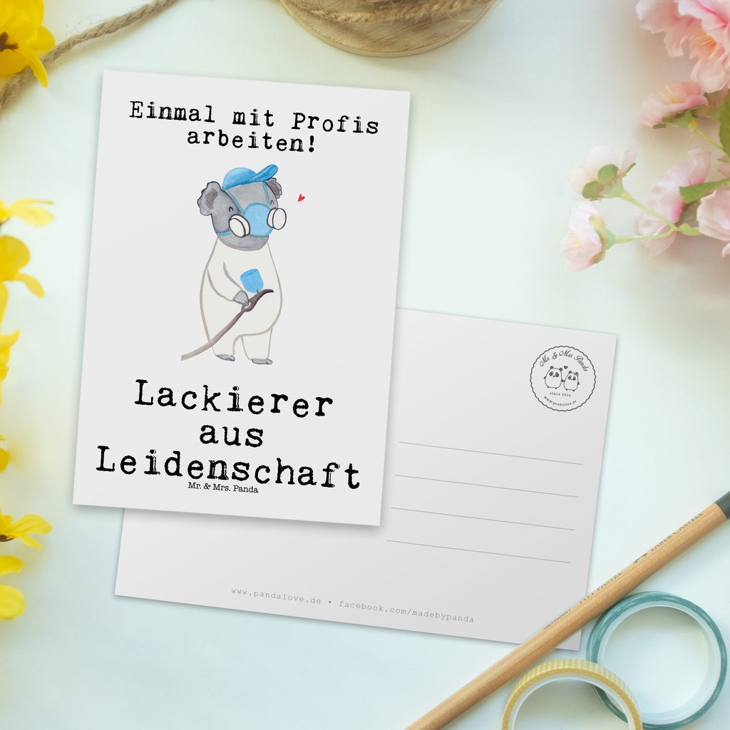 Postkarte Lackierer aus Leidenschaft Postkarte, Karte, Geschenkkarte, Grußkarte, Einladung, Ansichtskarte, Geburtstagskarte, Einladungskarte, Dankeskarte, Ansichtskarten, Einladung Geburtstag, Einladungskarten Geburtstag, Beruf, Ausbildung, Jubiläum, Abschied, Rente, Kollege, Kollegin, Geschenk, Schenken, Arbeitskollege, Mitarbeiter, Firma, Danke, Dankeschön, Lackierer, Lackierermeister, Werkstatt Lackierer, Gesellenprüfung