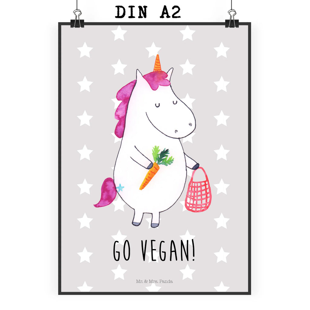 Poster Einhorn Vegan Poster, Wandposter, Bild, Wanddeko, Küchenposter, Kinderposter, Wanddeko Bild, Raumdekoration, Wanddekoration, Handgemaltes Poster, Mr. & Mrs. Panda Poster, Designposter, Kunstdruck, Posterdruck, Einhorn, Einhörner, Einhorn Deko, Unicorn, vegan, Gesund leben, Vegetariar, Rohkost, Gesund essen, Veganismus, Veganer