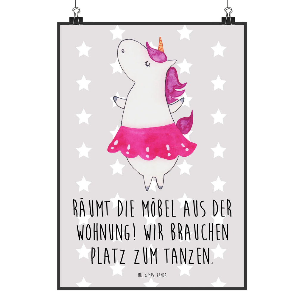 Poster Einhorn Ballerina Poster, Wandposter, Bild, Wanddeko, Küchenposter, Kinderposter, Wanddeko Bild, Raumdekoration, Wanddekoration, Handgemaltes Poster, Mr. & Mrs. Panda Poster, Designposter, Kunstdruck, Posterdruck, Einhorn, Einhörner, Einhorn Deko, Unicorn, Tanzen, Ballerina, Party, Wohnung, Spaß, Feiern, Geburtstag, Tänzerin, Lebenslust, Lebensfreude