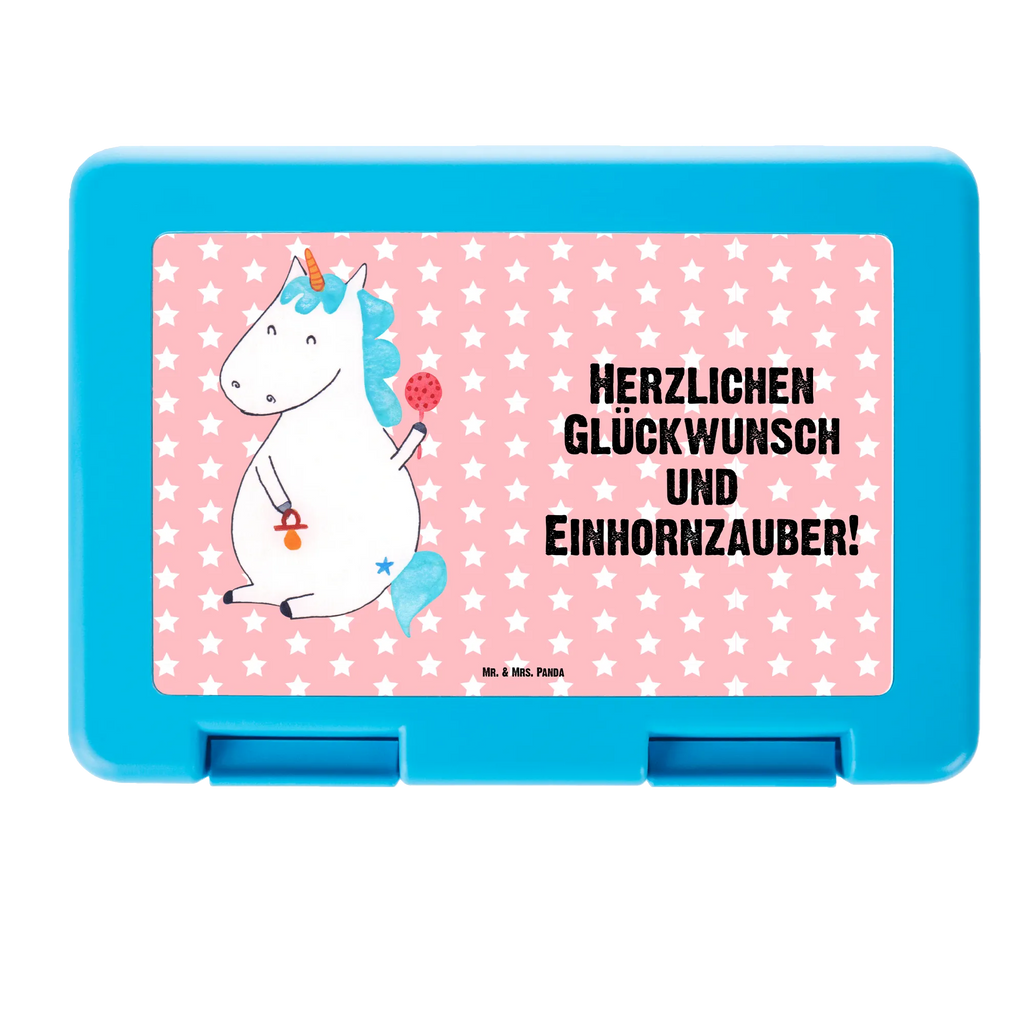 Brotdose Einhorn Baby Brotbox, Snackbox, Lunch box, Butterbrotdose, Brotzeitbox, Einhorn, Einhörner, Einhorn Deko, Pegasus, Unicorn, Mutter, Geburt, Geburtstag, erstes Kind, Baby, Babyglück, Nachwuchs, Eltern, Party, Kind, Schnuller