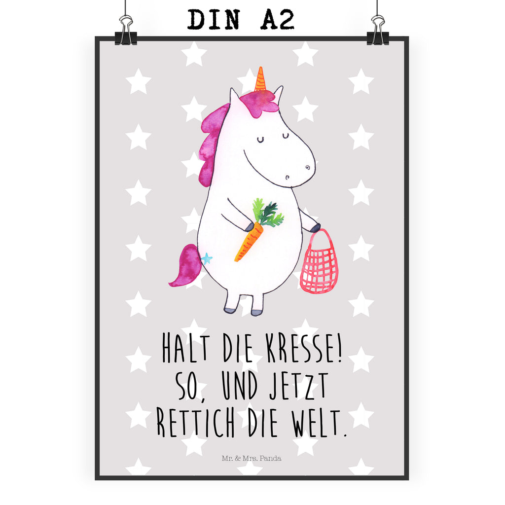 Poster Einhorn Gemüse Poster, Wandposter, Bild, Wanddeko, Küchenposter, Kinderposter, Wanddeko Bild, Raumdekoration, Wanddekoration, Handgemaltes Poster, Mr. & Mrs. Panda Poster, Designposter, Kunstdruck, Posterdruck, Einhorn, Einhörner, Einhorn Deko, Pegasus, Unicorn, Biomarkt, Bio, Gemüse, Wochenmarkt