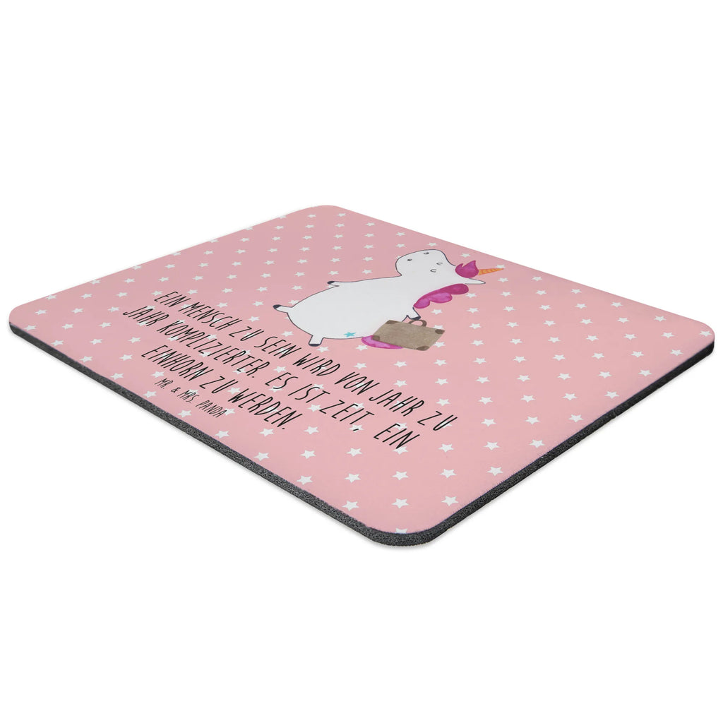 Mauspad Einhorn Koffer Mousepad, Computer zubehör, Büroausstattung, PC Zubehör, Arbeitszimmer, Mauspad, Einzigartiges Mauspad, Designer Mauspad, Mausunterlage, Mauspad Büro, Einhorn, Einhörner, Einhorn Deko, Pegasus, Unicorn, unicorn, Koffer, Verreisen, Reise, Gepäck, Abenteuer, Erwachsen, Kind, albern, Spaß, lustig, witzig