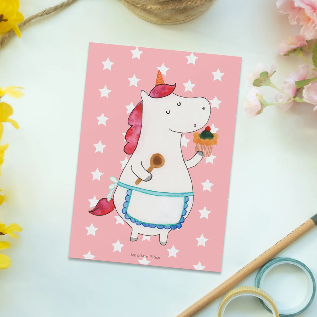 Postkarte Einhorn Küche Postkarte, Karte, Geschenkkarte, Grußkarte, Einladung, Ansichtskarte, Geburtstagskarte, Einladungskarte, Dankeskarte, Ansichtskarten, Einladung Geburtstag, Einladungskarten Geburtstag, Einhorn, Einhörner, Einhorn Deko, Pegasus, Unicorn, backen, Muffin, Motivation, Träumer, träumen, Bäckerin, Hobbykoch, Koch, Torte, Kuchen