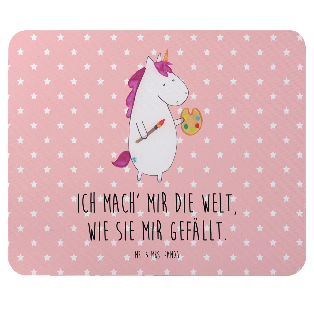 Mauspad Einhorn Künstler Mousepad, Computer zubehör, Büroausstattung, PC Zubehör, Arbeitszimmer, Mauspad, Einzigartiges Mauspad, Designer Mauspad, Mausunterlage, Mauspad Büro, Einhorn, Einhörner, Einhorn Deko, Pegasus, Unicorn, Englisch, Künstler, Artist, Malen, Zeichnen, Welt, Farbe, Stift, Pinsel, Geschenk, Maler