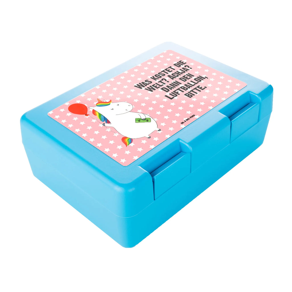 Brotdose Einhorn Luftballon Brotbox, Snackbox, Lunch box, Butterbrotdose, Brotzeitbox, Einhorn, Einhörner, Einhorn Deko, Pegasus, Unicorn, Luftballon, Geld, Lebenslust, Freude, Geschenk, Freundin