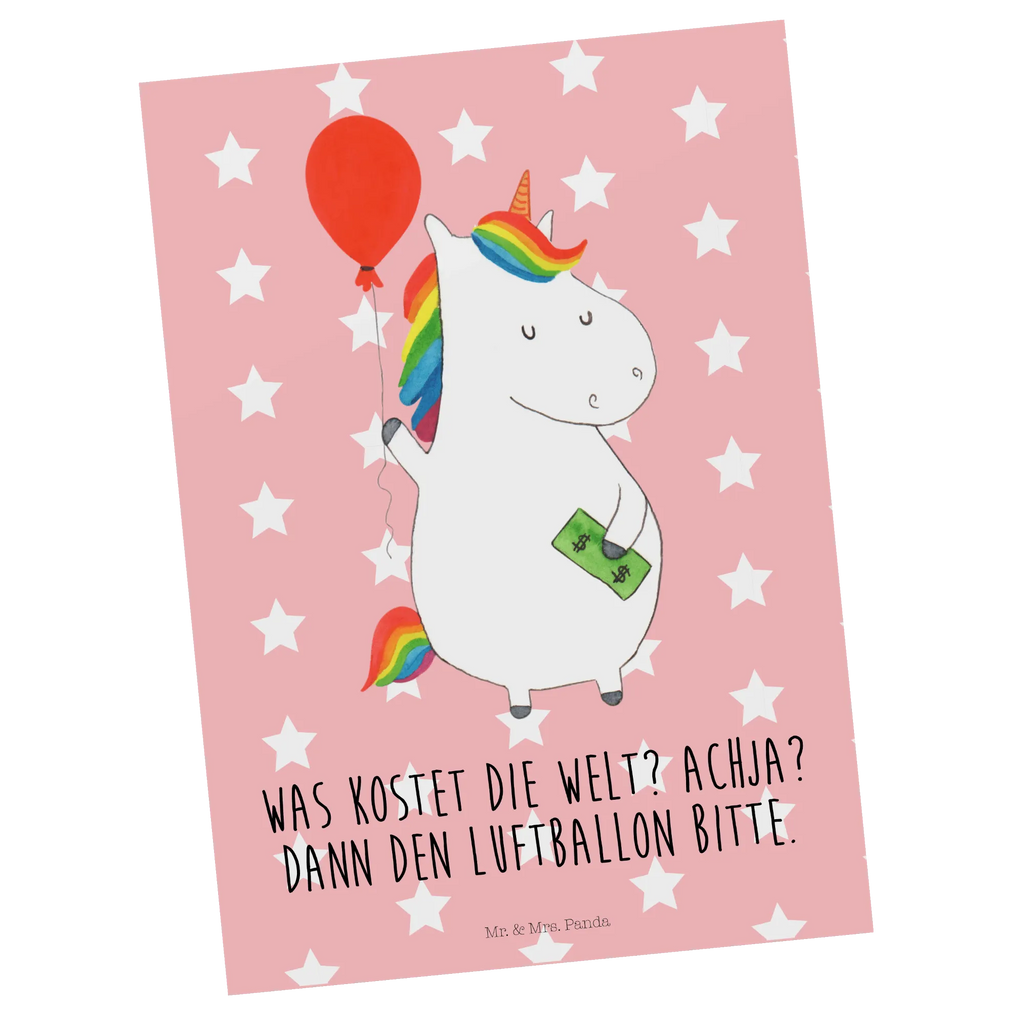 Postkarte Einhorn Luftballon Postkarte, Karte, Geschenkkarte, Grußkarte, Einladung, Ansichtskarte, Geburtstagskarte, Einladungskarte, Dankeskarte, Ansichtskarten, Einladung Geburtstag, Einladungskarten Geburtstag, Einhorn, Einhörner, Einhorn Deko, Pegasus, Unicorn, Luftballon, Geld, Lebenslust, Freude, Geschenk, Freundin