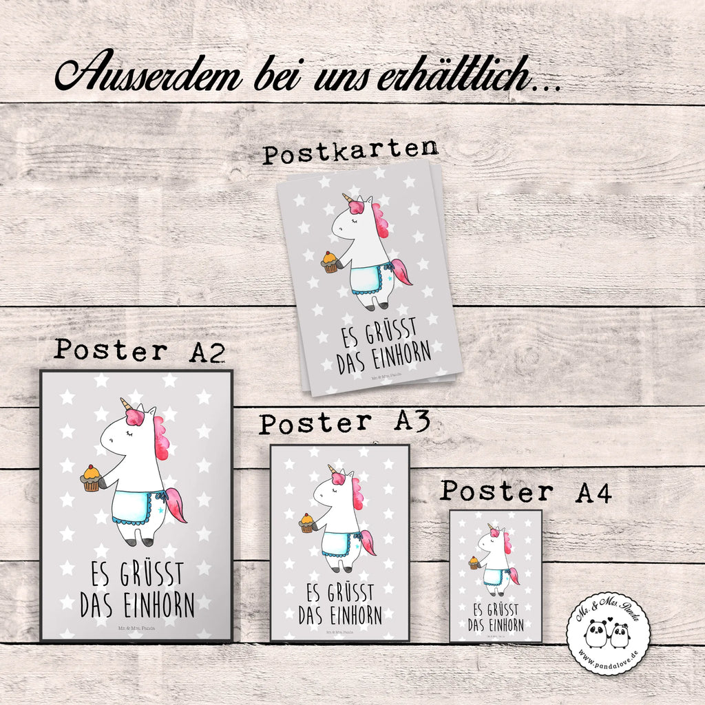 Poster Einhorn Muffin Poster, Wandposter, Bild, Wanddeko, Küchenposter, Kinderposter, Wanddeko Bild, Raumdekoration, Wanddekoration, Handgemaltes Poster, Mr. & Mrs. Panda Poster, Designposter, Kunstdruck, Posterdruck, Einhorn, Einhörner, Einhorn Deko, Unicorn, Geburtstag, Backen, Muffin, Kekse, Geburtstagsgrüße, Glückwünsche, Liebesgrüße, Grüße