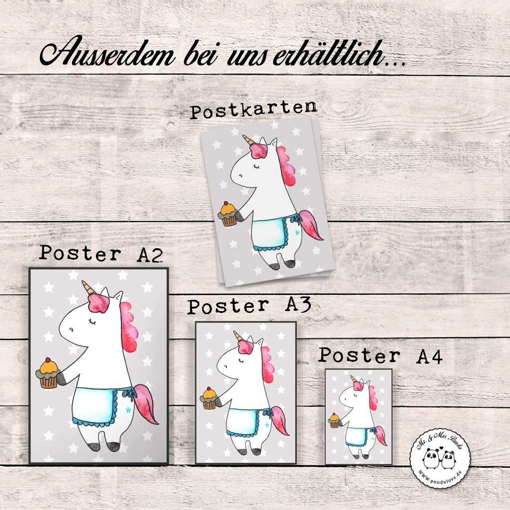 Poster Einhorn Muffin Poster, Wandposter, Bild, Wanddeko, Küchenposter, Kinderposter, Wanddeko Bild, Raumdekoration, Wanddekoration, Handgemaltes Poster, Mr. & Mrs. Panda Poster, Designposter, Kunstdruck, Posterdruck, Einhorn, Einhörner, Einhorn Deko, Unicorn, Geburtstag, Backen, Muffin, Kekse, Geburtstagsgrüße, Glückwünsche, Liebesgrüße, Grüße