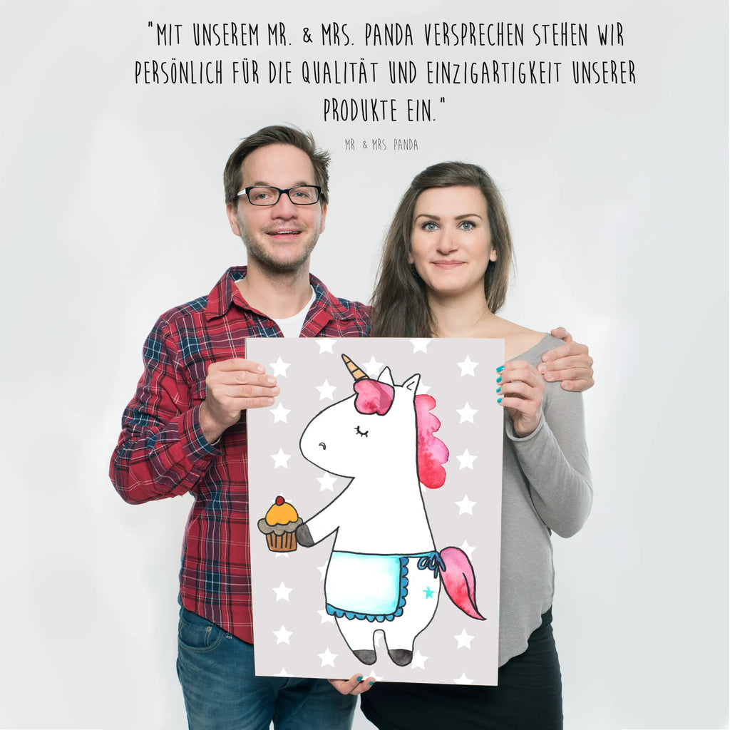 Poster Einhorn Muffin Poster, Wandposter, Bild, Wanddeko, Küchenposter, Kinderposter, Wanddeko Bild, Raumdekoration, Wanddekoration, Handgemaltes Poster, Mr. & Mrs. Panda Poster, Designposter, Kunstdruck, Posterdruck, Einhorn, Einhörner, Einhorn Deko, Unicorn, Geburtstag, Backen, Muffin, Kekse, Geburtstagsgrüße, Glückwünsche, Liebesgrüße, Grüße