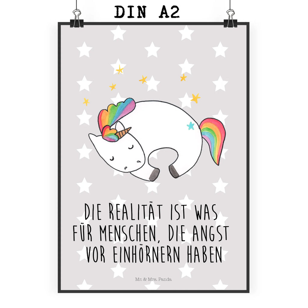 Poster Einhorn Nacht Poster, Wandposter, Bild, Wanddeko, Küchenposter, Kinderposter, Wanddeko Bild, Raumdekoration, Wanddekoration, Handgemaltes Poster, Mr. & Mrs. Panda Poster, Designposter, Kunstdruck, Posterdruck, Einhorn, Einhörner, Einhorn Deko, Pegasus, Unicorn, Träume, Traum, unicorn, Realität, Menschen, Geschenk, Ruhe, Freundin