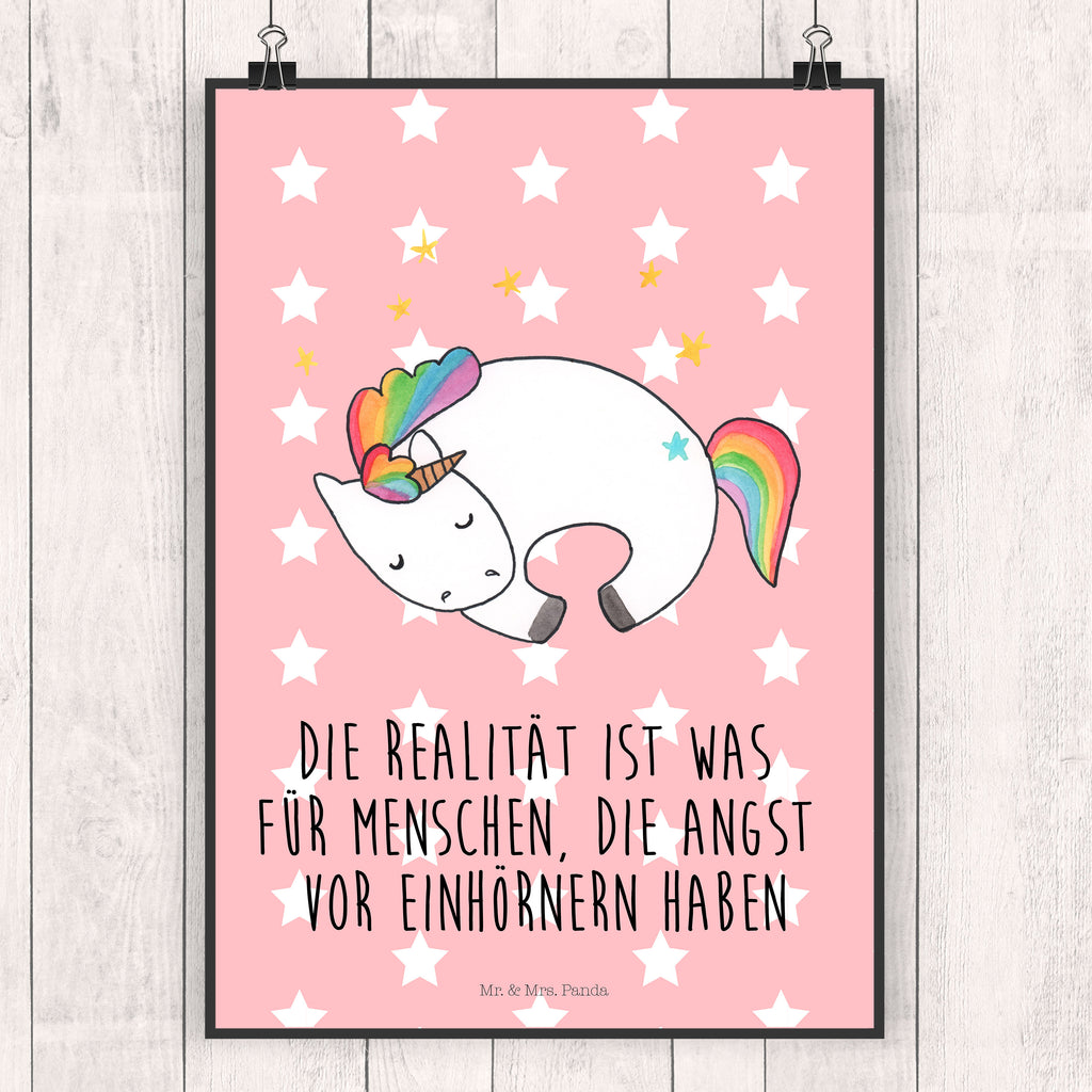 Poster Einhorn Nacht Poster, Wandposter, Bild, Wanddeko, Küchenposter, Kinderposter, Wanddeko Bild, Raumdekoration, Wanddekoration, Handgemaltes Poster, Mr. & Mrs. Panda Poster, Designposter, Kunstdruck, Posterdruck, Einhorn, Einhörner, Einhorn Deko, Pegasus, Unicorn, Träume, Traum, unicorn, Realität, Menschen, Geschenk, Ruhe, Freundin