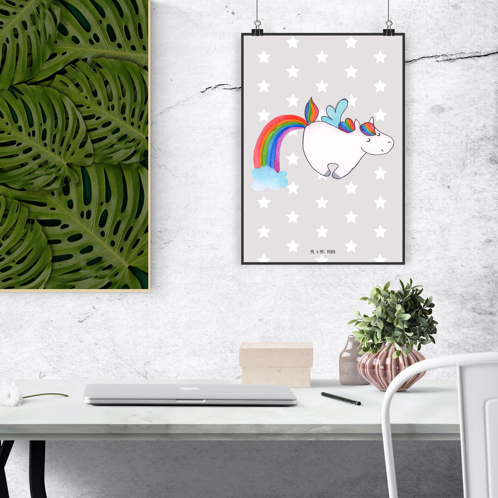 Poster Einhorn Pegasus Poster, Wandposter, Bild, Wanddeko, Küchenposter, Kinderposter, Wanddeko Bild, Raumdekoration, Wanddekoration, Handgemaltes Poster, Mr. & Mrs. Panda Poster, Designposter, Kunstdruck, Posterdruck, Einhorn, Einhörner, Einhorn Deko, Pegasus, Unicorn, Regenbogen, Spielen, Realität, Glitzer, Erwachsenwerden