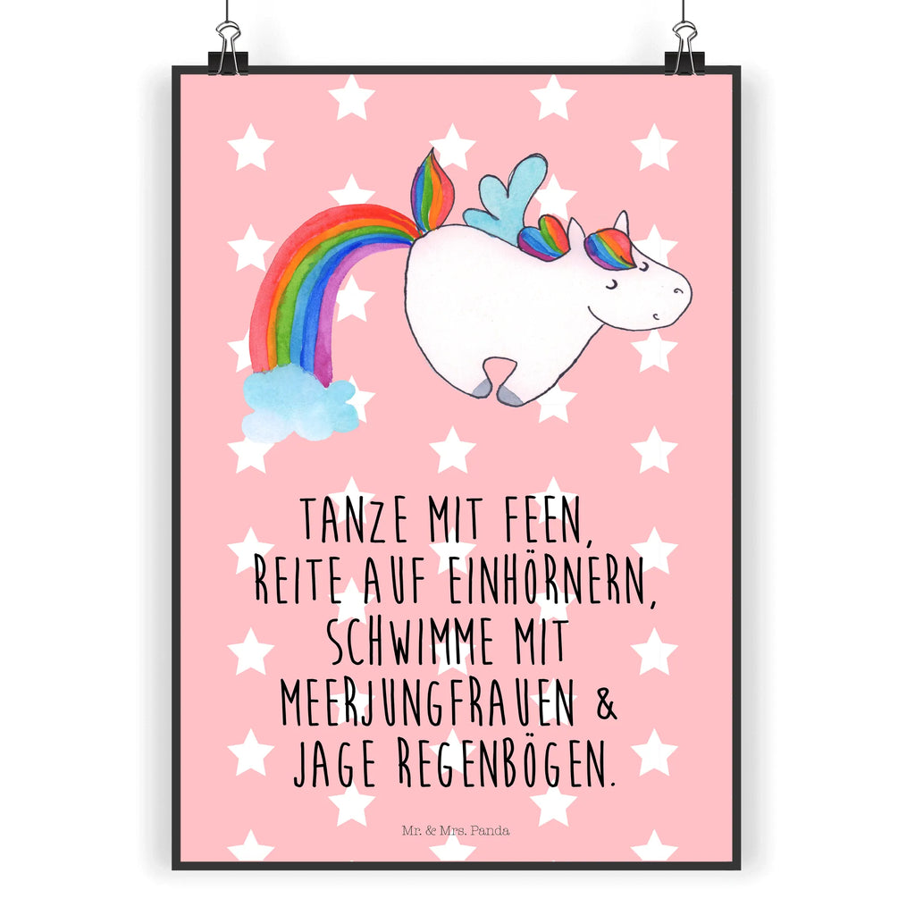 Poster Einhorn Pegasus Poster, Wandposter, Bild, Wanddeko, Küchenposter, Kinderposter, Wanddeko Bild, Raumdekoration, Wanddekoration, Handgemaltes Poster, Mr. & Mrs. Panda Poster, Designposter, Kunstdruck, Posterdruck, Einhorn, Einhörner, Einhorn Deko, Pegasus, Unicorn, Regenbogen, Spielen, Realität, Glitzer, Erwachsenwerden