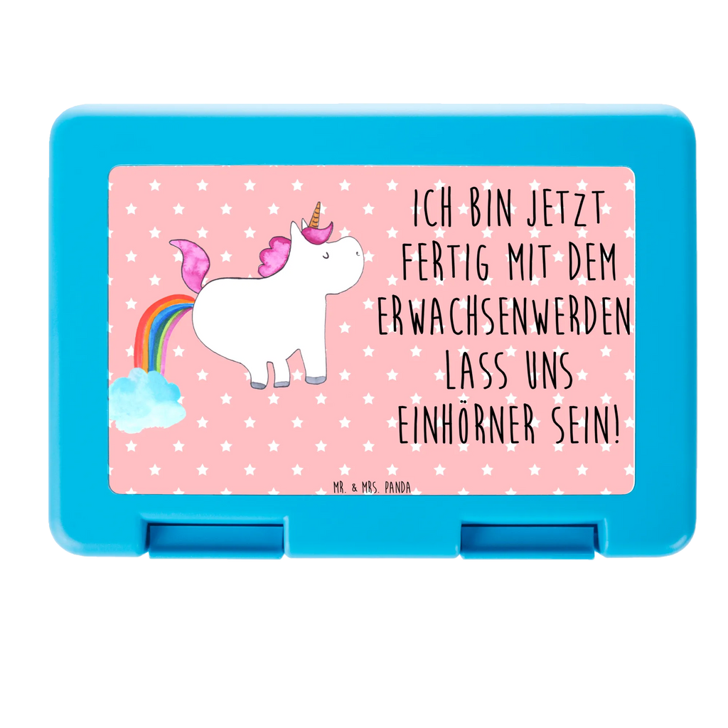 Brotdose Einhorn Pupsen Brotbox, Snackbox, Lunch box, Butterbrotdose, Brotzeitbox, Einhorn, Einhörner, Einhorn Deko, Pegasus, Unicorn, Pups, Regenbogen, Glitzer, Einhornpower, Erwachsenwerden, Spaß, lustig, Freundin